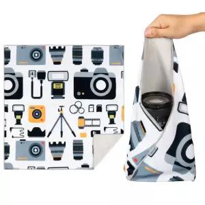 35CM 카메라 가방 매직 자체 접착 천 커버 랩 렌즈 보관 휴대용 화장품