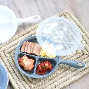 니본 손잡이 나눔식판 3칸 뚜껑포함 캠핑식기 1인식기 식판 나눔식판