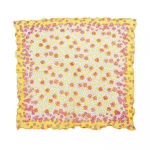 바이어스순면 프릴 여성 손수건 산책 등산 스카프 손수건 순면손수건