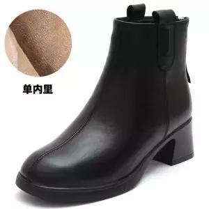 여친 워커 통굽 가죽 부츠 플랫워커 리얼 첼시부츠 플랫폼 OP5