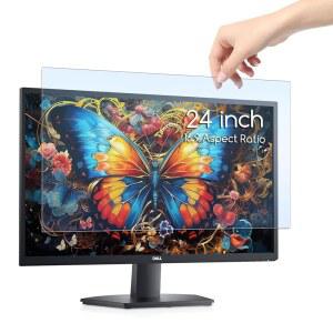 24인치 컴퓨터 모니터용 킨볼 스크린 프로텍터 패널 데스크톱 컴퓨터용 차단 필터 글레어 탈부착 가능 부착 필요 없음