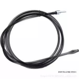 전동드릴용 스프링 청소 관통기 하수관 배관 하수구뚫는기계 개수대 화장실