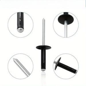 검정색 도장 알루미늄 삼중 블라인드 리벳 대형 플랜지 벌브 자동차 에어컨