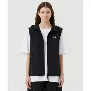 리 LEE 나일론 후드 베스트 블랙 615646