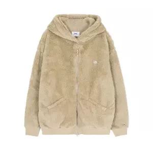 리 LEE 소프트 플리스 후드 집업 자켓 베이지 615766