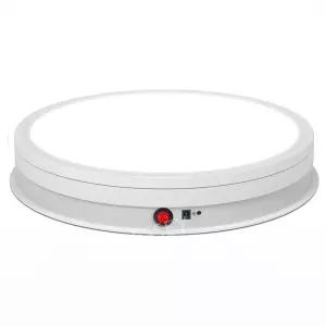 회전턴테이블 전시대 LED 디스플레이 화이트 광고