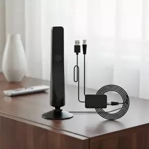 UHD안테나 TV 실내 지상파 수신기 4K 1080P HDTV 안테나 스마트 증폭기 - 신호 수신 AC 어댑터 가정용 디지