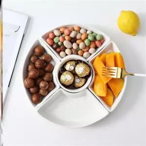 접시 그릇 월남쌈 모둠 세트 구절판 모듬 회전접시 우드트레이 중국집 5종