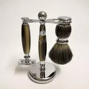 바버샵 면도 클래식 액세서리 세트 브러쉬 거품솔 면도기 습식