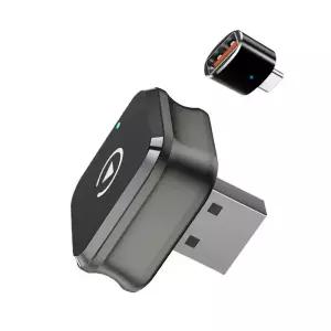 블루투스동글이 2in1 무선 카플레이 안드로이드 오토 어댑터 와이파이블루투스 연결 유선 차량용 USB
