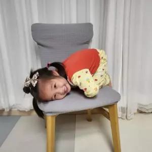 의자천갈이 식탁의자 리폼 천갈이 커버 연그레이