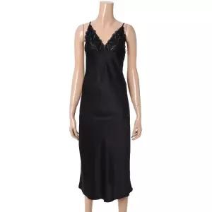 트라이엄프 여성 블랙 글로우 러블리 레이스 슬립 TCWFS713BK