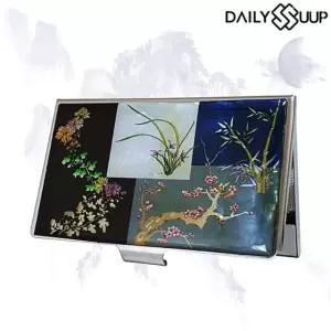 명함케이스 자개 디자인-사군자 나전칠기 명함지갑 선물명함집 교통카드 SWC42BE6