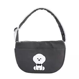 애견이동가방 강아지 슬림 슬링백 다크그레이 애견 교통 캐리어 1P