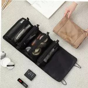 여행용화장품파우치 여행 필수품 찍찍이 분리형 여행용 데일리 파우치