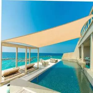 삼각 패브릭썬쉐이드 사각 차양막 옥상 4X4