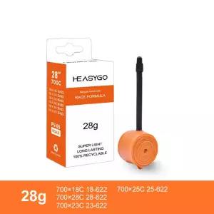 TPU튜브 초경량 자전거 튜브 바이크 TPU 타이어 프렌치 밸브 700C 18 23 25 28 65mm 길이