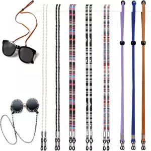 다만세 안경 체인 여성용 구슬 스트랩 홀더 8개