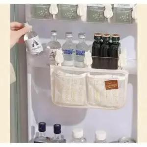 [생활] 수납포켓 냉장고 칸막이 메쉬 파우치 다용도 후크형