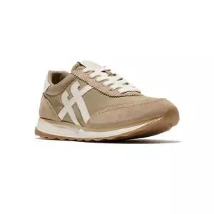 백화점 핏플랍 여성 레트로Q FF 패브릭스웨이드 스니커즈 카푸치노크림 FT61K2N16A