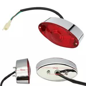 호환  12V 전구 쿼드 ATV 러닝 브레이크 라이센스 플레이트 테일 라이트는 범용 먼지 핏 자전거 ATV UTV 버