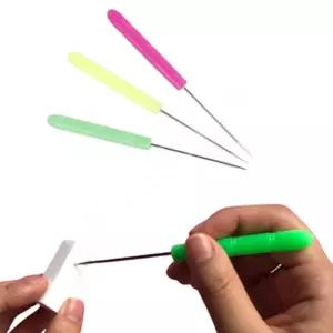 미니송곳 사무용 공예용 플라스틱손잡이 일자송곳