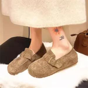 여사친 빈티지 사뿐 봄가을 플랫 슈즈 소프트 로퍼 메일라드 버킨 통굽 단화 신발 M스포3