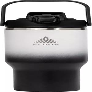 손잡이와 빨대 뚜껑이 있는 엘도르 32온스 단열 스테인리스 텀블러 - 뜨거운 음료와 차가운 위한 누수 방지