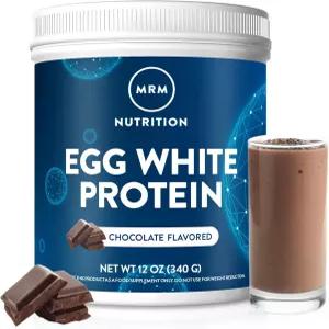 MRM 뉴트리션 화이트 단백질 - 무설탕 초콜릿 맛 파우더 소화 효소가 포함된 무지방 23g 유제품 텐 대두가