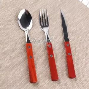 수저포크칼세트 분식포크수저칼 원목양식기