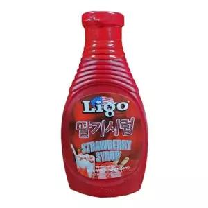 리고 딸기시럽 567GX12개 딸기시럽 시럽 식품 식자재