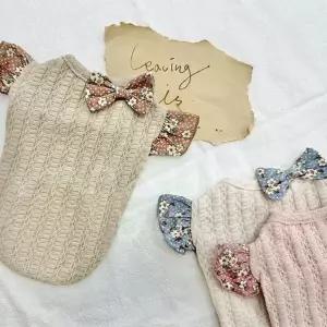 [RIZPICK]강아지 클리오 니트 티셔츠 1P 반려견 레이스 겨울옷 애견겨울옷