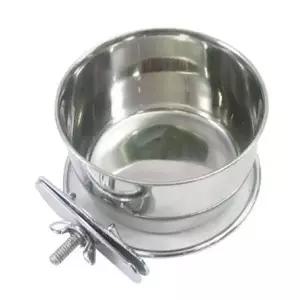 강아지 철장걸이 스텐 식기 10oz 1P 애견 급식 급수기 고양이밥그릇