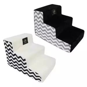 강아지 북유럽 지그재그 3단 스텝 1P 논슬립 계단 강아지계단