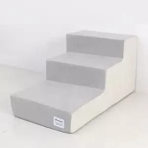 [RIZPICK]강아지 투톤 계단 3단 아이보리 마블 1P 애견 스텝 애견슬개골