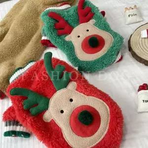 강아지 루돌프 뽀글이 1P 반려견 겨울 후리스 티셔츠 애견후리스