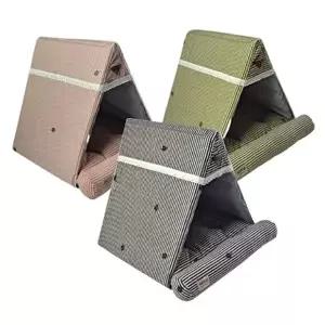 애견 스트라이프 텐트 중형 1P 고양이 사계절 하우스 애견하우스