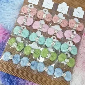 강아지 밀키로즈 빗살핀 20개 세트 애견 빗살 머리핀 애견빗살핀