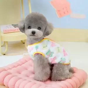 수면조끼 극세사 버터플라이 강아지 수면 애견옷 강아지코트