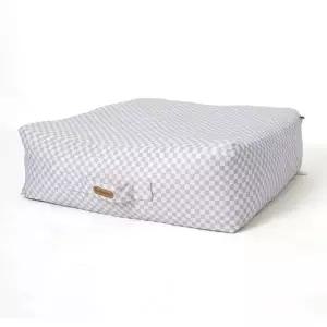 [RIZPICK]강아지쿠션 파스텔그레이 레드퍼피 두부쿠션