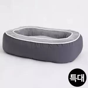 [RIZPICK]강아지쿠션 그레이 올리비아 쿠션 특대형 레드퍼피