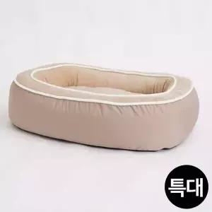 [RIZPICK]쿠션 올리비아 베이지 특대형 강아지쿠션 레드퍼피