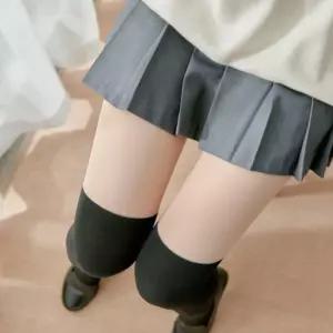 페이크 오버 투톤 니삭스 팬티 스타킹 배색스타킹 광택스타킹 남자스타킹