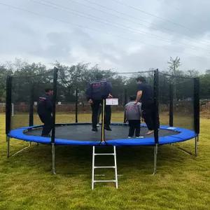 야외 트램폴린 대형 놀이터 마당 펜션 캠핑장 방방 트램펄린 원형 야외트램폴린 지붕