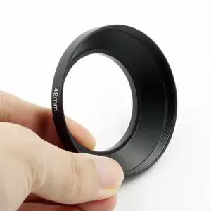호환  광각 렌즈용 CosyShot 42mm x1 스레드 금속 카메라 렌즈 후드