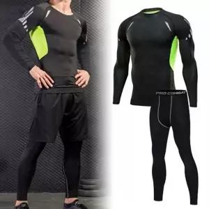 [RIZPICK]남자 홈트 헬스 트레이닝 상하의 타이즈 세트