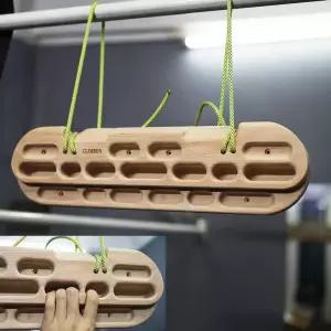 핑거보드 클라이밍 행보드 훈련 나무 지판 휴대용 그립 암벽등반