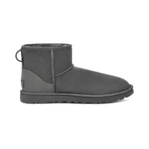 ugg WOMEN 오버로크 스티치 미니 부츠 (클래식 II) - 그레이 1016222-GREY