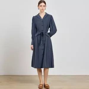 [르오트][홈쇼핑방송/르오트(LeOT)] 나폴리햅번 벨티드 플레어 원피스_18830275_