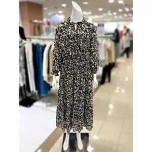 [트리아나]소고 세이브존01 프릴넥 플라워 쉬폰 롱 원피스 TK2PA03 A_P420996351